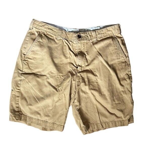 Eddie Bauer Shorts Mens 36 Brown Tan Chino Cotton Casual Outdoor - Picture 1 of 3